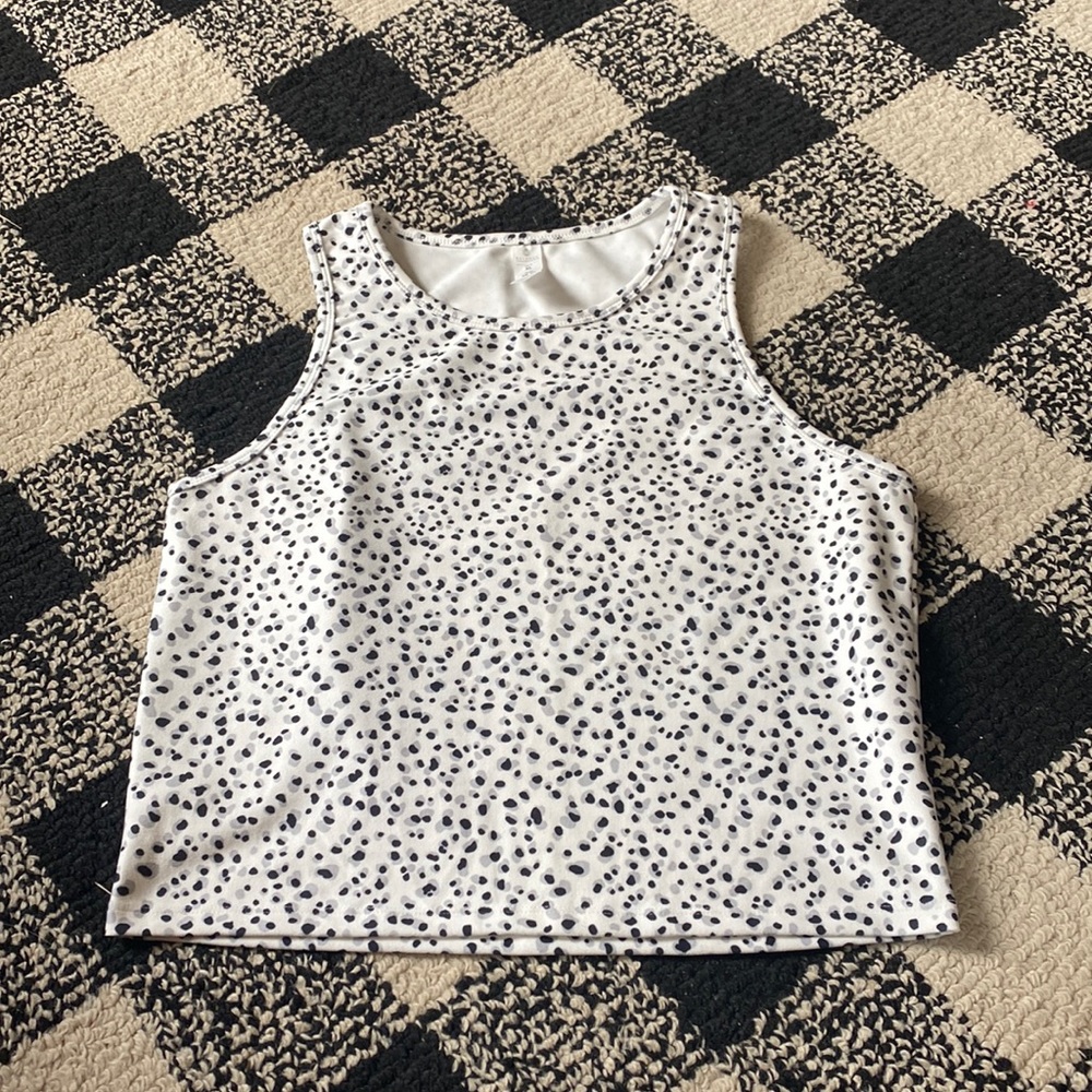 Balance Collection Crop Top Spotted Activewear - Women’s Size XL